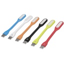 Mini-lámpara flexible de 5 LEDs 1W para puerto USB, VOLTECK LUZ-USB