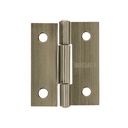 Bisagra rectangular 1-1/2 x 1-3/16', latón antiguo, HERMEX BR-152