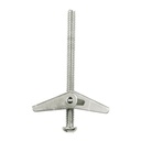 Caja con 100 sujetadores tipo mariposa de 1/4' x 3', FIERO SMA-1/4G