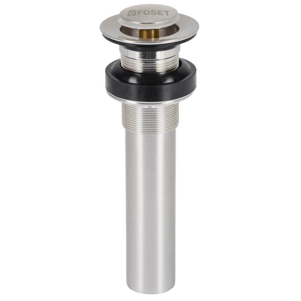 Contra para lavabo, sin rebosadero, sistema push, satín CE-206SN