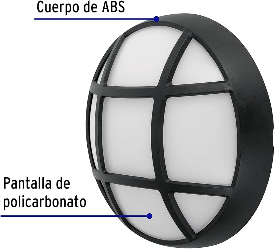 Arbotante decorativo de LED 14 W luz de día, Volteck ARB-205L