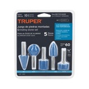 Juego de 5 piedras montadas zanco 1/4', alto rendimiento JPM-5X