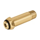 Punta pol de latón 1/4' x 5 cm, de rosca con O-ring, FOSET POL-6RE