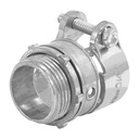 Conector recto 3/4' para tubo flexible metálico, Volteck CTF-3/4R