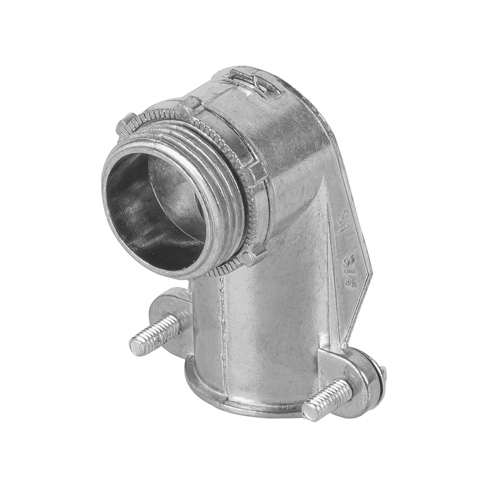 Conector curvo 3/4' para tubo flexible metálico, VOLTECK CTF-3/4C