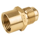 Niple campana de latón de 1/2 x 1/2', FOSET CLG-495
