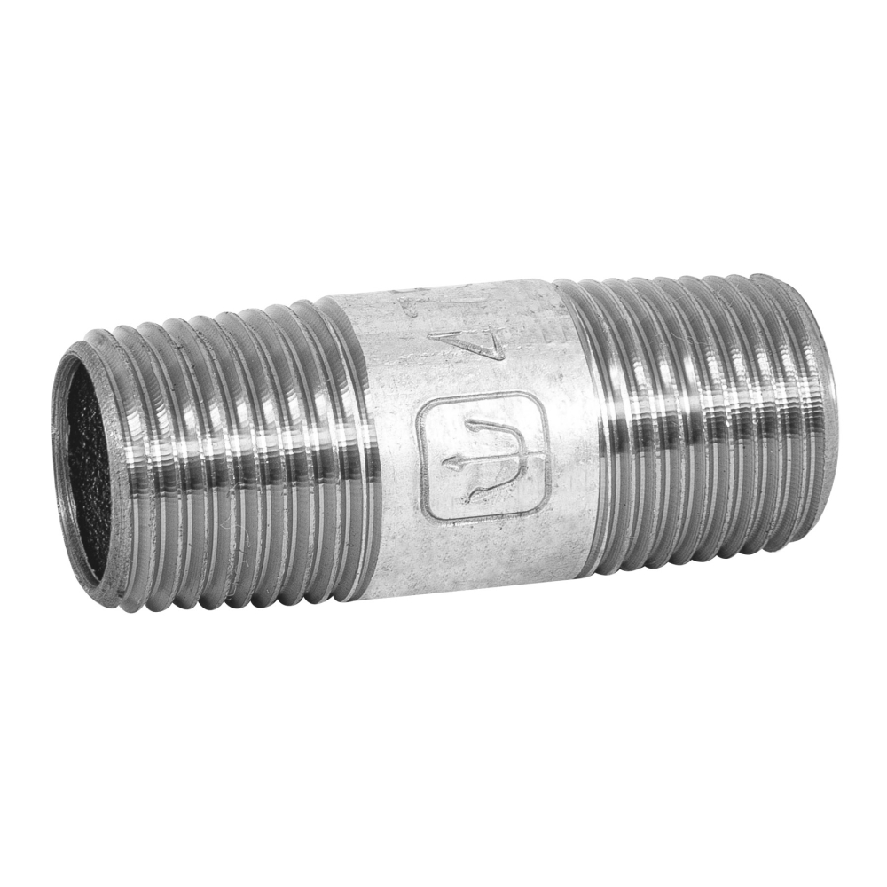 Niple de acero galvanizado 1/2' x 2', FOSET CG-401