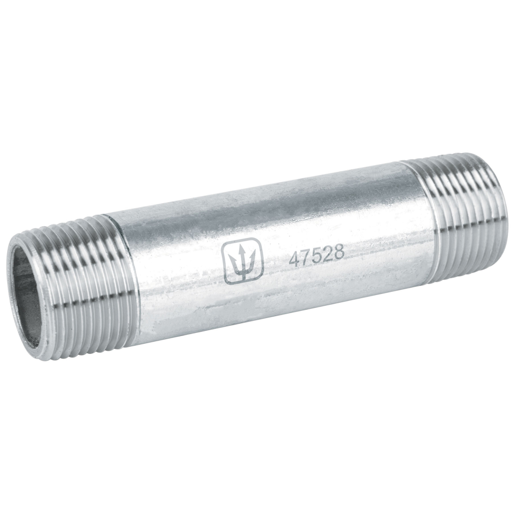 Niple de acero galvanizado 3/4' x 4', FOSET CG-413