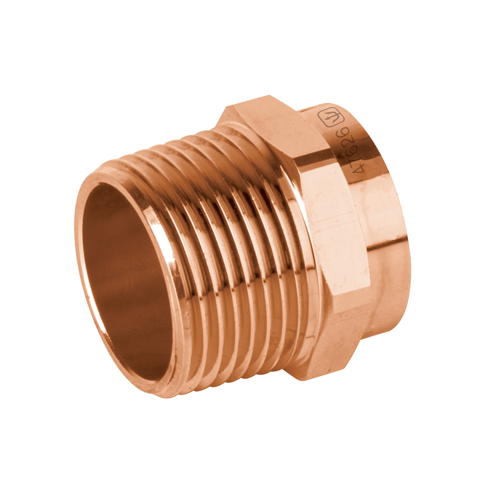 Conector de cobre de rosca exterior 3/4', FOSET BASIC CC-612B