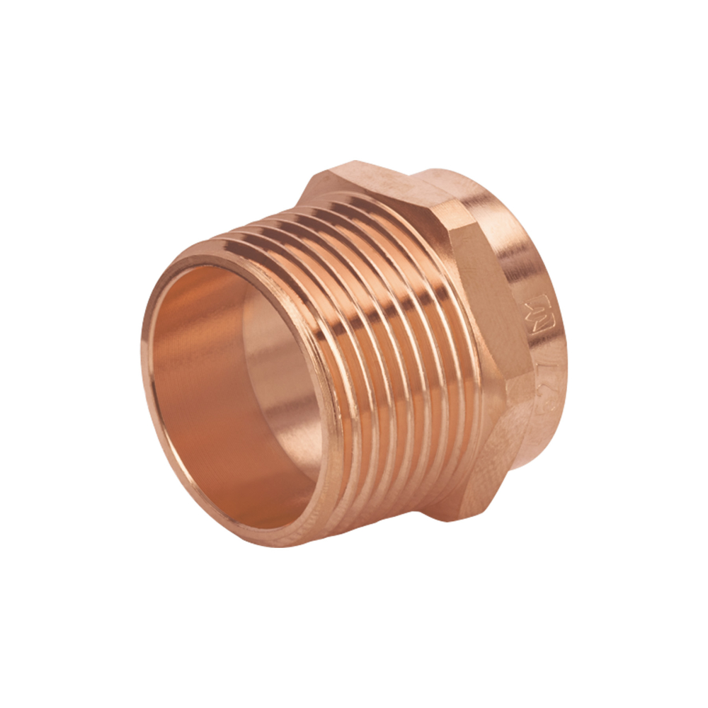 Conector de cobre de rosca exterior 1', FOSET BASIC CC-613B