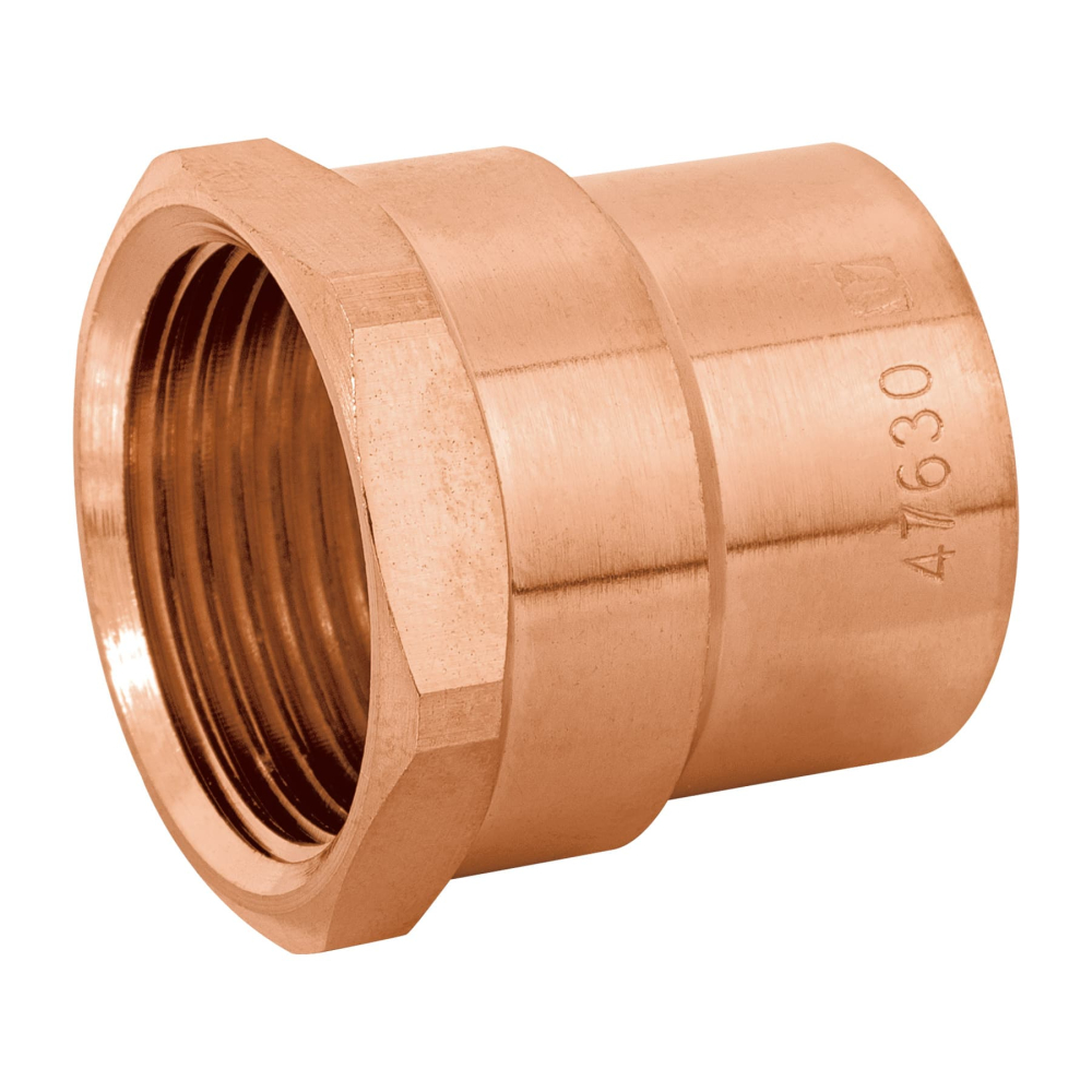 Conector de cobre de rosca interior 1', FOSET BASIC CC-603B