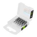 Estuche con 5 puntas hexagonales de 2 mm largo 1', Expert PUDE-7102