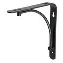 Ménsula reforzada negra 6 x 6', diseño alambrón, FIERO MED-6NA