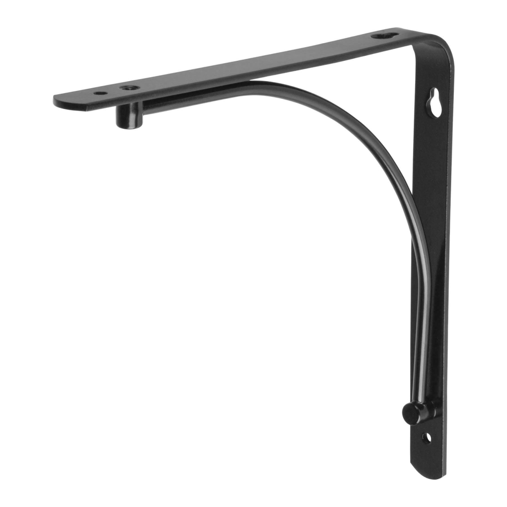 Ménsula reforzada negra 8 x 8', diseño alambrón, FIERO MED-8NA