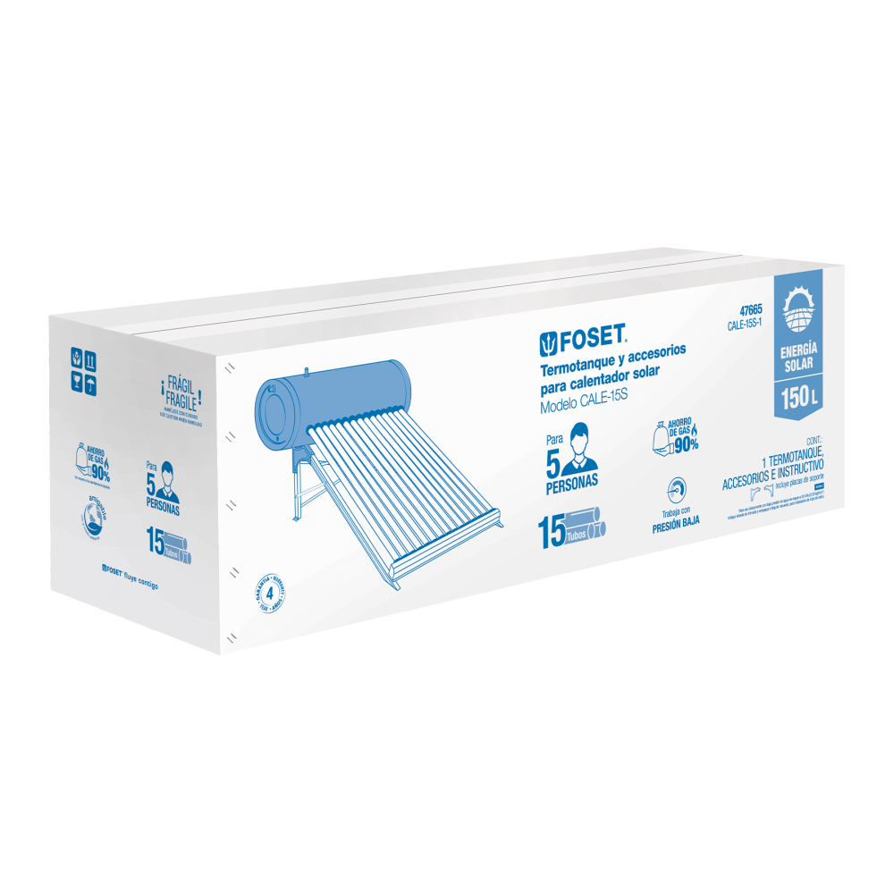 Caja de empaque de repuesto para termotanque CALE-15S CJ-CALE-15S-1