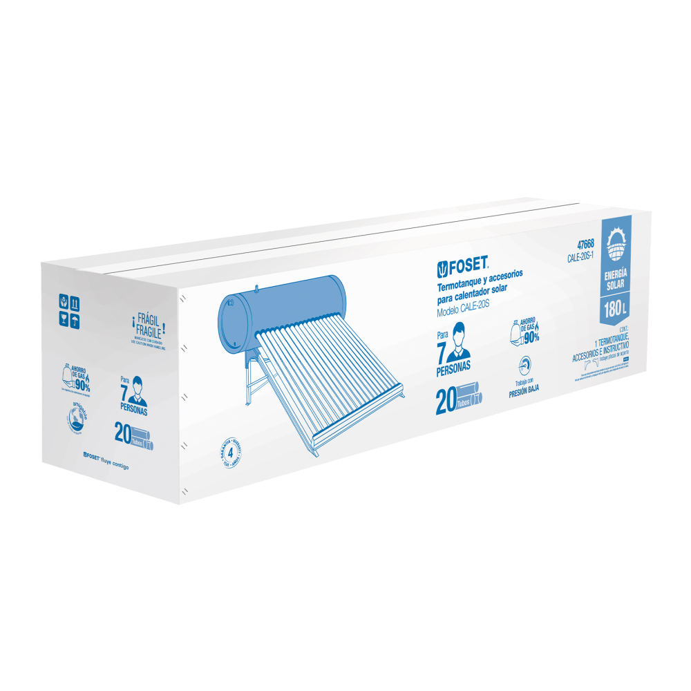 Caja de empaque de repuesto para termotanque CALE-20S CJ-CALE-20S-1
