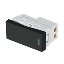 Interruptor de 3 vías negro de 1 módulo, línea Lisboa APSE-ELN