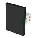 Interruptor de 3 vías negro de 3 módulos, línea Lisboa APSE3-ELN