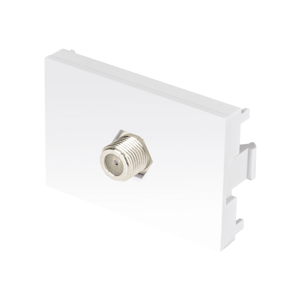 Toma de televisión blanco de 1.5 módulos, línea Lisboa TV15-LB