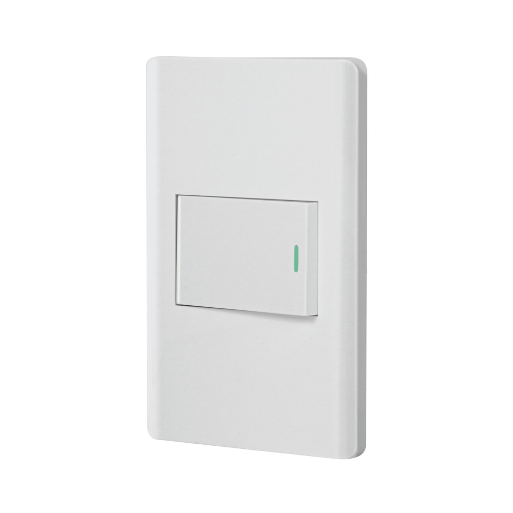 Placa armada blanca 1 interruptor 1.5 módulos, Lisboa PA-APSE15-LB