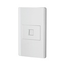 Placa armada blanca 1 toma para teléfono 1.5 mód, Lisboa PA-TE-LB