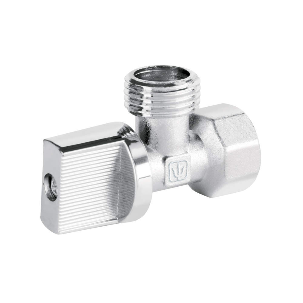 Llave angular 1/2', 1/4 de vuelta, roscable, BASIC ANG-07