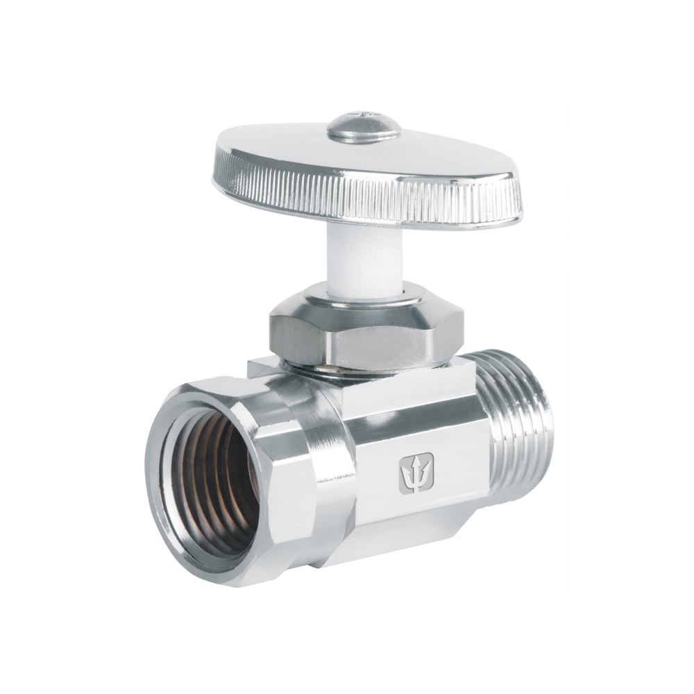 Llave angular recta 1/2',multivuelta, roscable, FOSET ANG-06