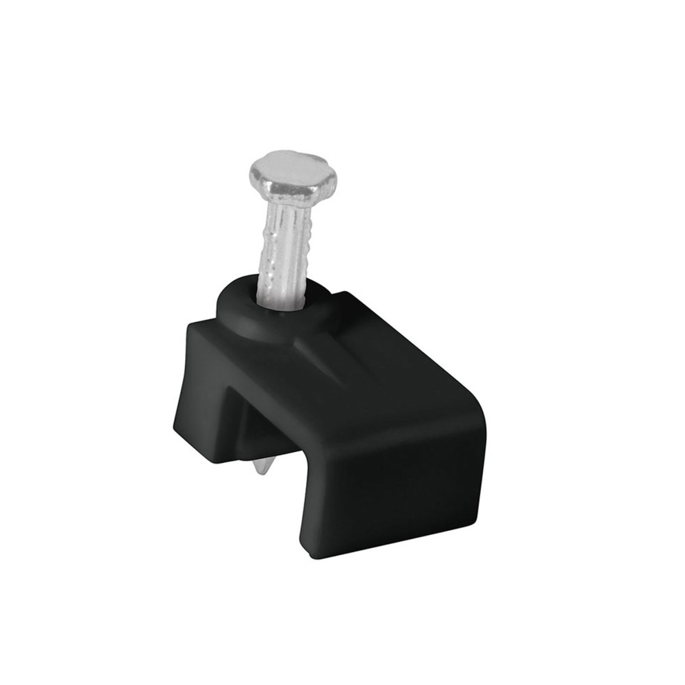 Bolsa con 20 grapas negras de 8.5 mm para cable plano GPL-8N