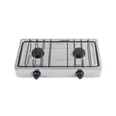 Parrilla de gas de sobreponer 2 quemadores, inox, FOSET PAGA-2X
