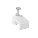 Bolsa con 20 grapas blancas de 8.5 mm para cable plano GPL-8B