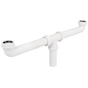 Céspol doble 1-1/2', s/contra, polipropileno, para fregadero CED-11