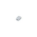 Bolsa con 50 casquillos dobles de aluminio, 3/32', FIERO CAD-3/32