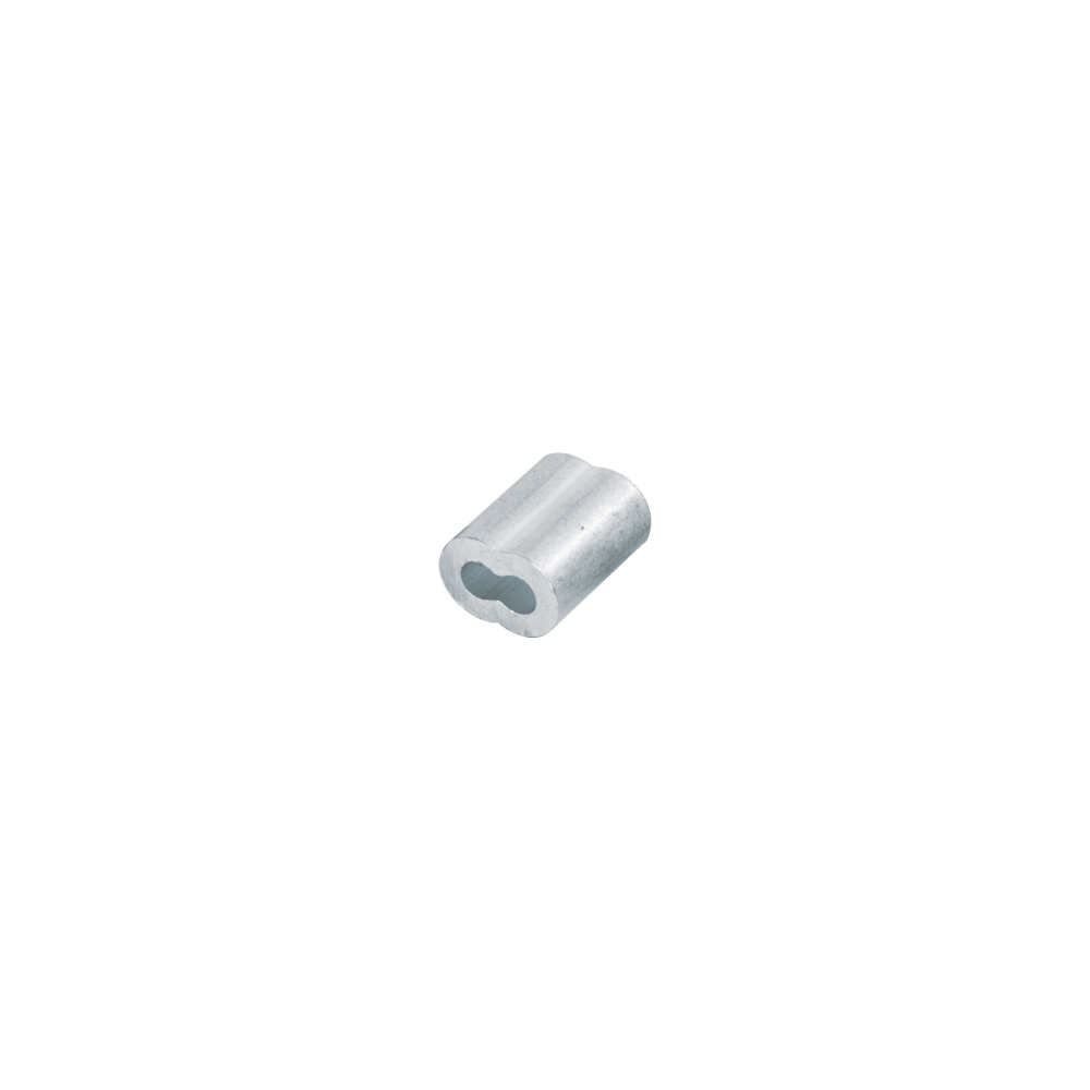 Bolsa con 50 casquillos dobles de aluminio, 1/8', FIERO CAD-1/8