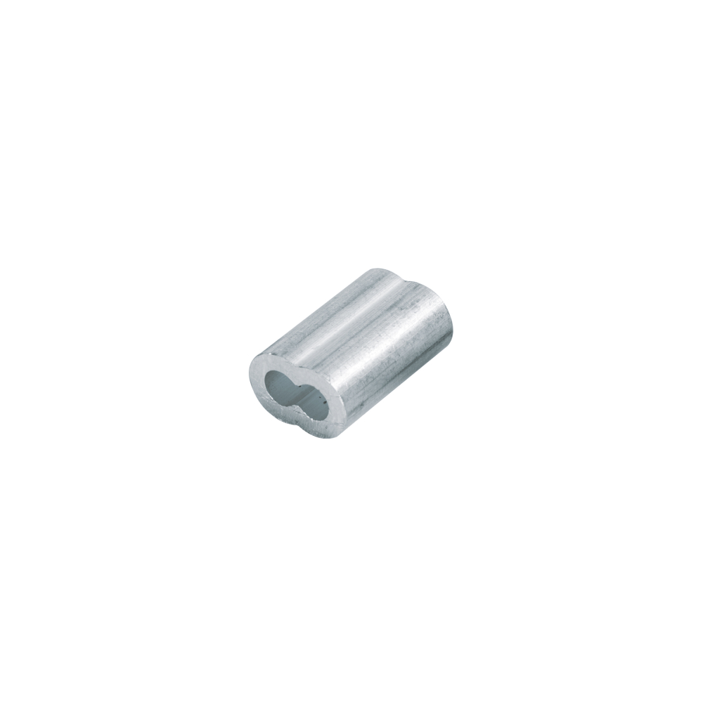 Bolsa con 50 casquillos dobles de aluminio, 3/16', FIERO CAD-3/16