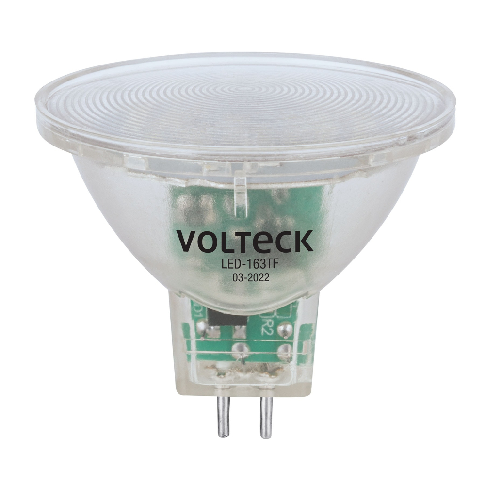Foco LED MR16 GU5.3 3 W (25 W) 6500 K transparente, VOLTECK LED-163TF