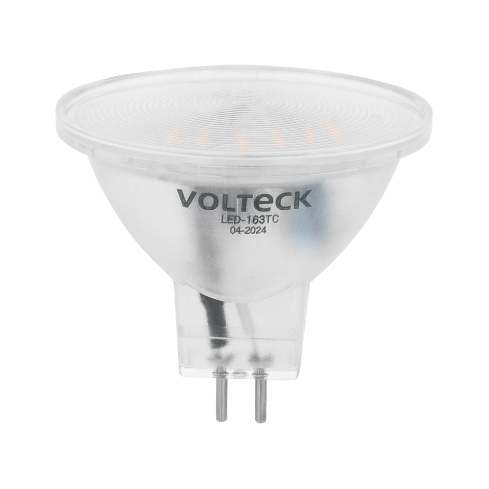 Foco LED MR16 GU5.3 3 W (25 W) 3000 K transparente, VOLTECK LED-163TC