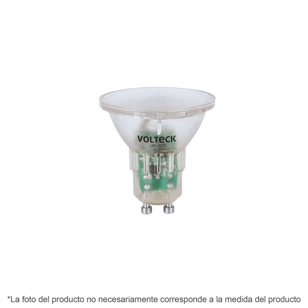 Foco LED MR16 GU10 3 W (25 W) 6500 K transparente, VOLTECK LED-103TF