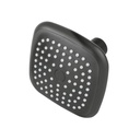 Regadera cuadrada de ABS 3-3/4' sin brazo, negro, BASIC R-401SM