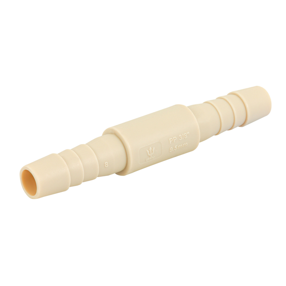 Cople inserción de 3/8' de polipropileno, FOSET CM-261