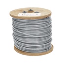 Metro de cable rígido 3/32' acero 7x7 recubierto PVC, 300 m CAB-3/32RX3