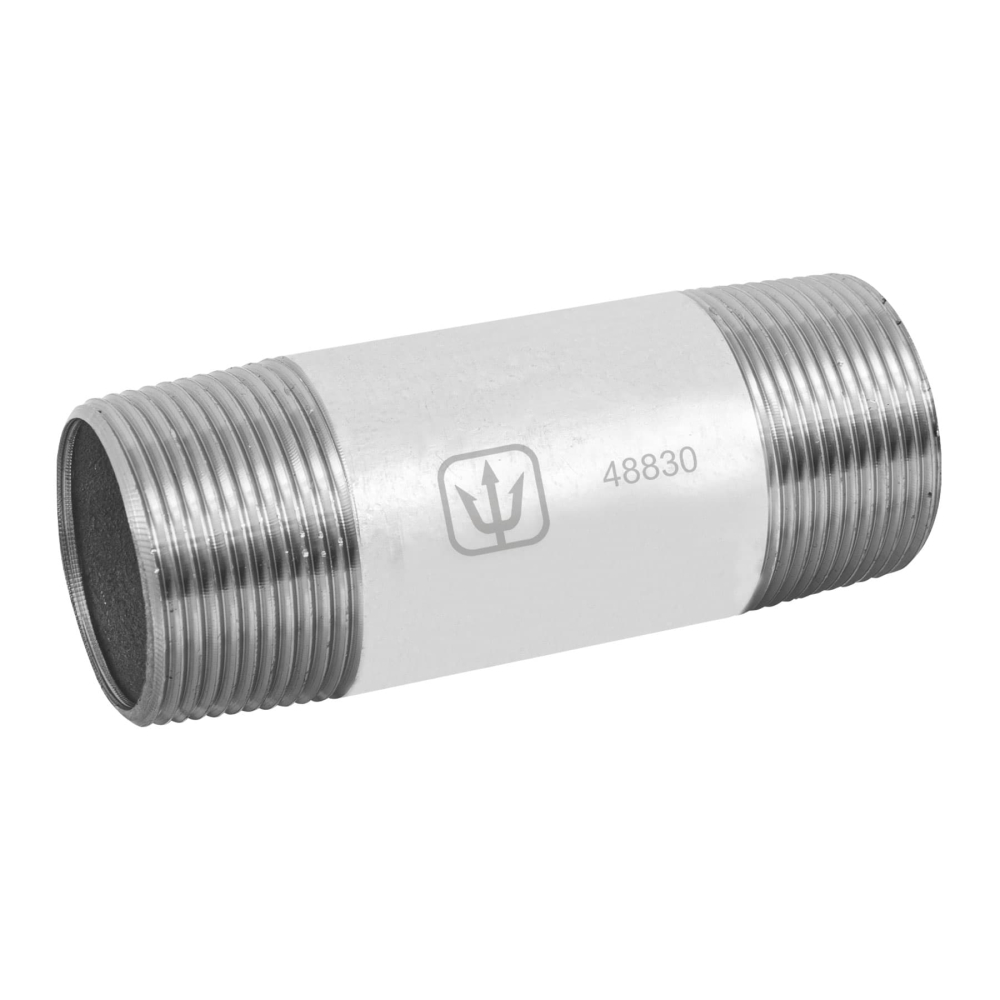 Niple de acero galvanizado 1-1/4 x 4', FOSET CG-431
