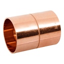 Cople de cobre 1-1/2', con ranura, FOSET CC-265