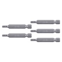 Estuche con 5 puntas hexagonales de 3 mm largo 2', Expert PUDE-7203