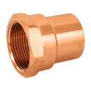 Conector de cobre, rosca interior 1-1/4', FOSET CC-604