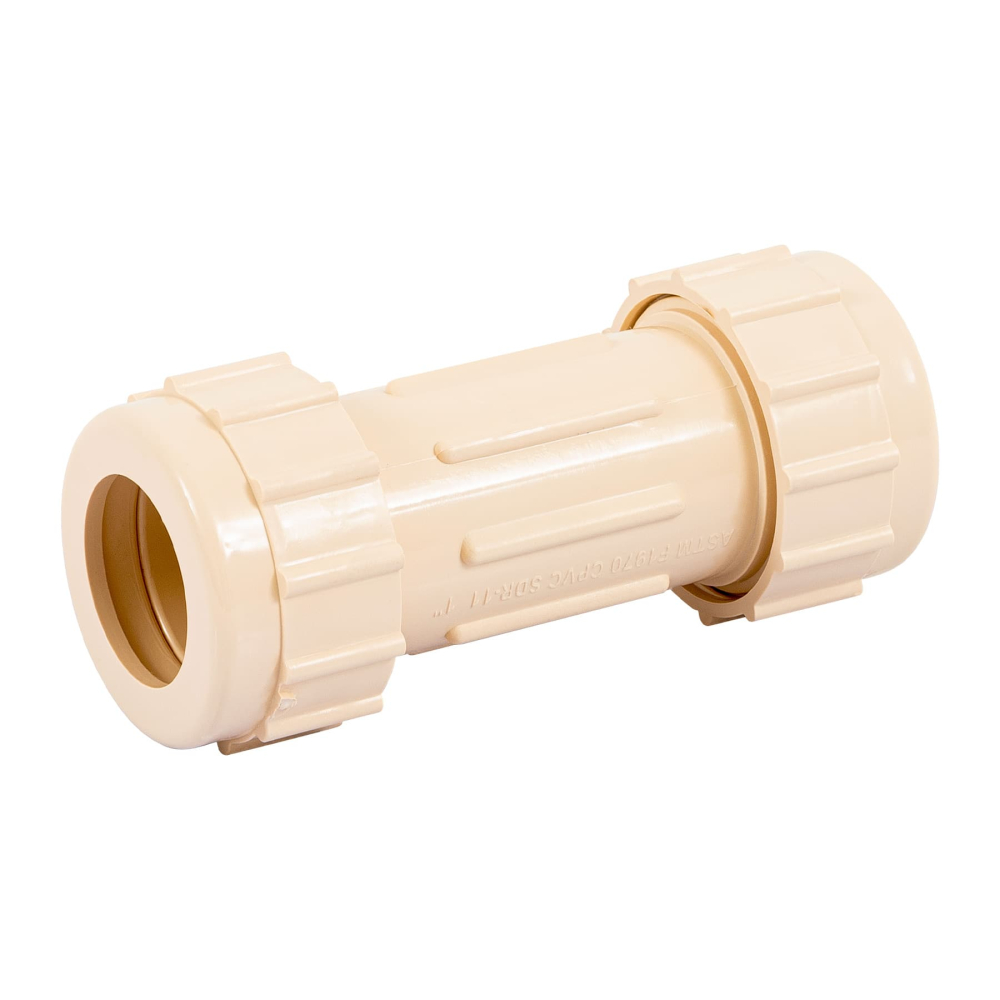 Cople de compresión CPVC de 1', FOSET CPVC-273