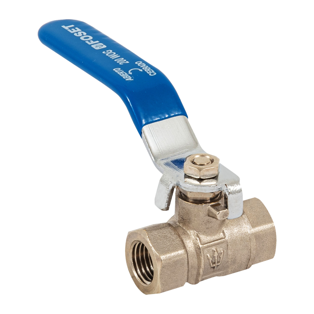 Válvula de esfera de latón, roscable 1/4', FOSET ESRO-1/4