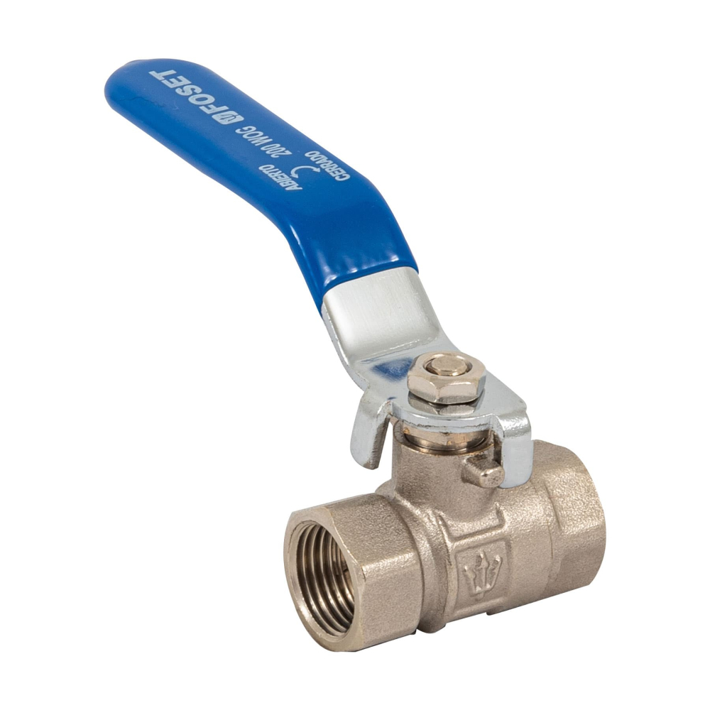 Válvula de esfera de latón, roscable 3/8', FOSET ESRO-3/8