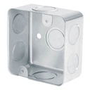 Caja de registro cuadrada 3' metálica reforzada, VOLTECK CCH-3X3