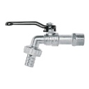 Llave de esfera, de zinc, 110 gr, entrada 1/2', FOSET BASIC LLE-110Z