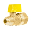 Válvula de control para gas, latón, 3/8' flare x 1/2' hembra VG-554
